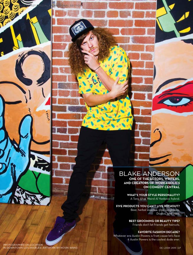 Fashion Photo of Blake Anderson from Workaholics taken in LA