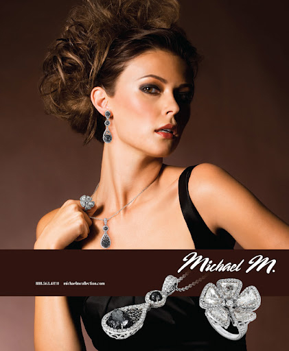 Jewelry Advertisement shot in studio model